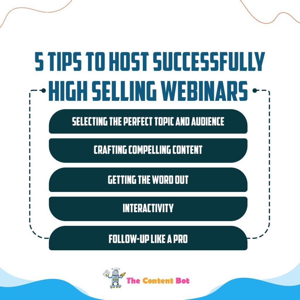 Tips to High Selling Webinars | The Content Bot | Saranya Narayana Moorthy